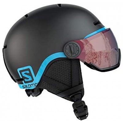 Salomon Grom Visor Junior Helmet (Black) 